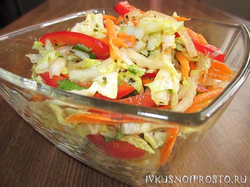 Рецепты салат из китайской капусты рецепты с фото