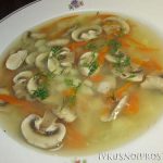 Суп грибной из шампиньонов