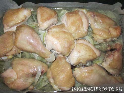 Курица с грибами в сливочном соусе3