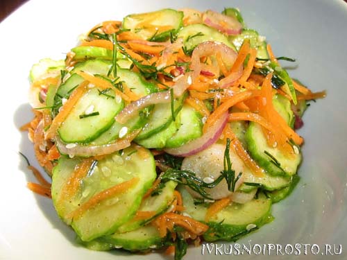 Салат из огурцов по-корейски