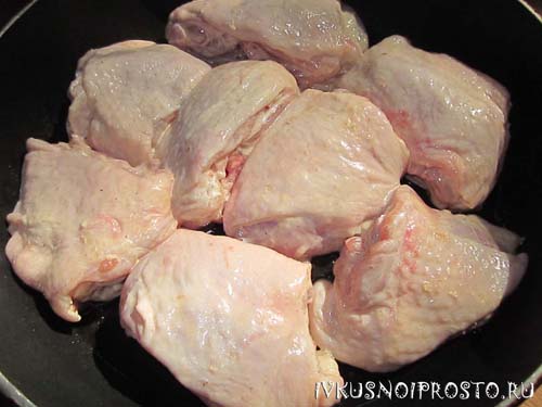 Куриные бедра на сковороде2